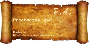 Prochaczka Ábel névjegykártya
